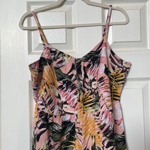 Pink Hawaiian floral dress